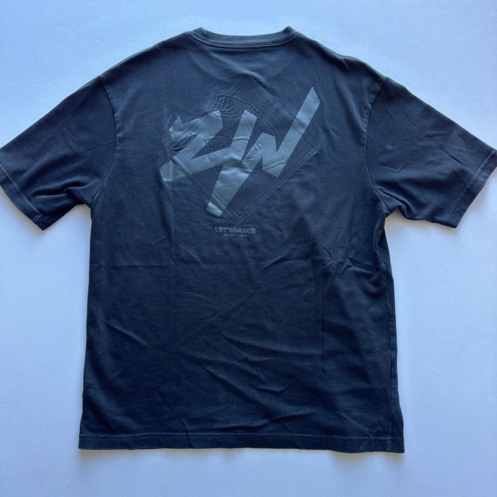 Nike Jordan T Shirt Men Medium Black Zion Williamson Let's Dance Graphic Athlete